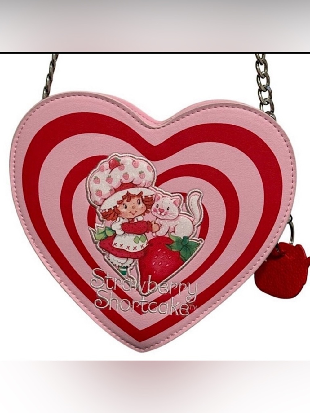Strawberry Shortcake x Skinnydip Heart Crossbody Bag Pink Retro Y2K Kawaii NWT